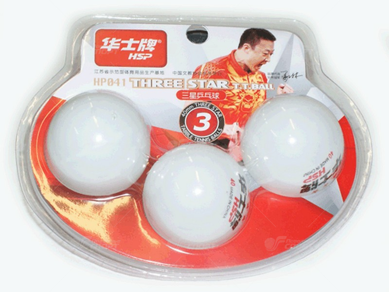Мячи для н/т 3* HP арт.HP041 40мм (упак.3 шт.)