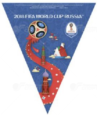 FIFA-2018 Вымпел на присоске Россия 14х17см арт.5181367