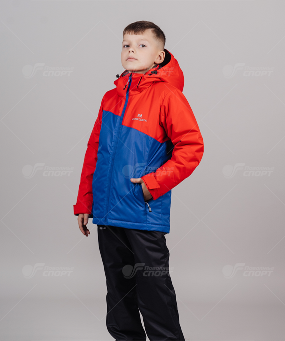 Куртка подр. NordSki Active JR True Blue/Red (утепл) арт.NSJ396057 р.1