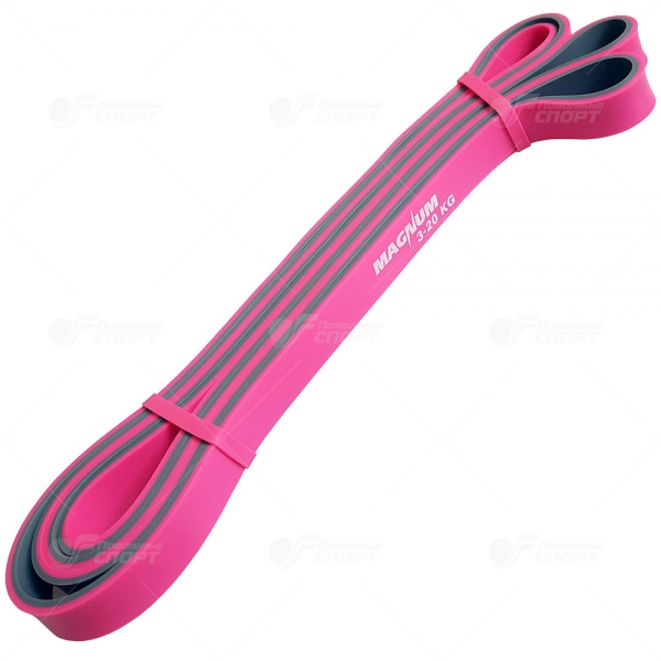 Эспандер резин.петля Magnum (3-20кг,серо-розовый) р.15мм арт.MRB200
