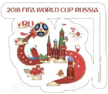 FIFA-2018 Наклейка на авто Россия 26х22см арт.5181354