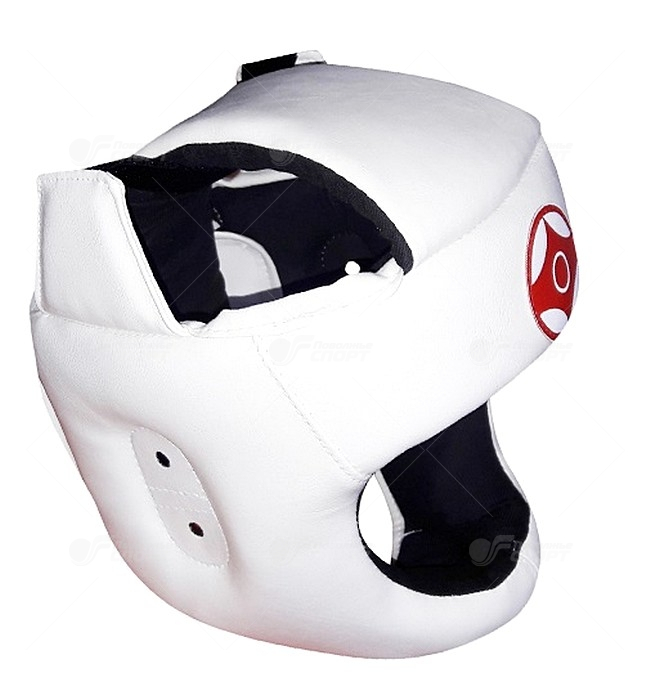 Шлем для каратэ Leo с защитой верха головы (нат.кожа) р.S-L